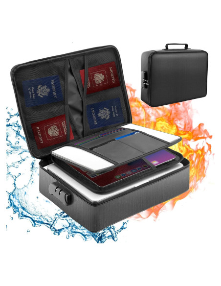 Bolsa de Documentos a Prueba de Fuego y Agua Mondoshop 36.6x26.9cm Bolsa de Documentos a Prueba de Fuego y Agua Mondoshop 36.6x26.9cm