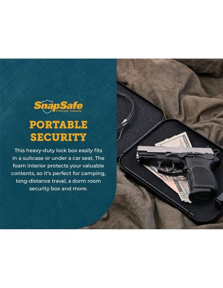 Caja de Seguridad Portátil SnapSafe XXL 2-Pack con Llave Igual Caja de Seguridad Portátil SnapSafe XXL 2-Pack con Llave Igual