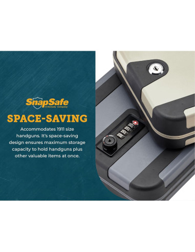 Caja de bloqueo de combinación SnapSafe Treklite XL 25.4x17.8cm