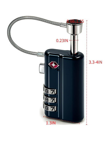 Candado TSA YOMOADD para Estuches de Armas - 2 Paquete