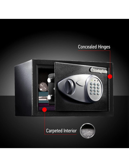 Caja Fuerte SentrySafe X055 Digital Acero 0.58 Pies Cúbicos Caja Fuerte SentrySafe X055 Digital Acero 0.58 Pies Cúbicos