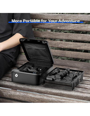 Caja Fuerte Biométrica Portátil ONNAIS GS002 Recargable