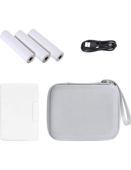 Funda Dura Khanka para Impresora Phomemo M04S - Blanca Funda Dura Khanka para Impresora Phomemo M04S - Blanca