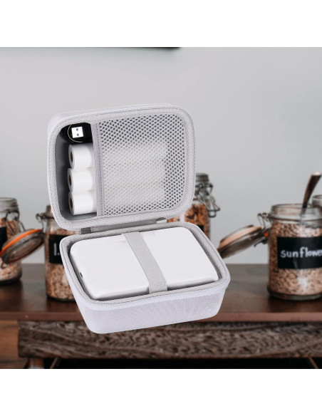 Funda Dura Khanka para Impresora Phomemo M04S - Blanca Funda Dura Khanka para Impresora Phomemo M04S - Blanca