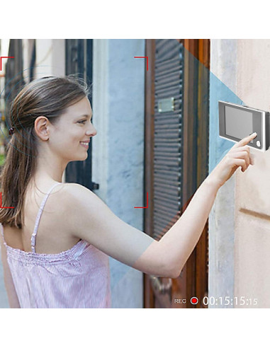 Visor de Puerta LCD 3.5" PenRux, Cámara de Seguridad 120