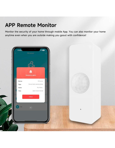 Sensor de Movimiento WiFi IHSENO PIR 6.1m para Seguridad