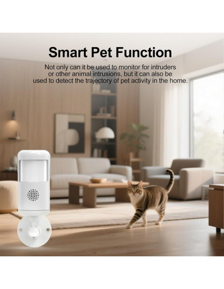Alarma de Movimiento Infrarrojo WiFi XUK PG-P02W 12m 85dB Alarma de Movimiento Infrarrojo WiFi XUK PG-P02W 12m 85dB