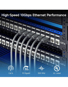 Jacks Keystone Cat6 Cable Matters 25 Unidades 10Gbps Blanco 2
