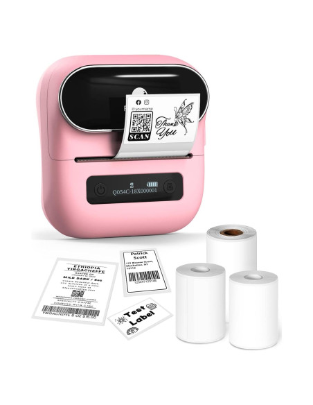 Impresora de Etiquetas Térmicas Phomemo M220 Rosa Inalámbrica Impresora de Etiquetas Térmicas Phomemo M220 Rosa Inalámbrica