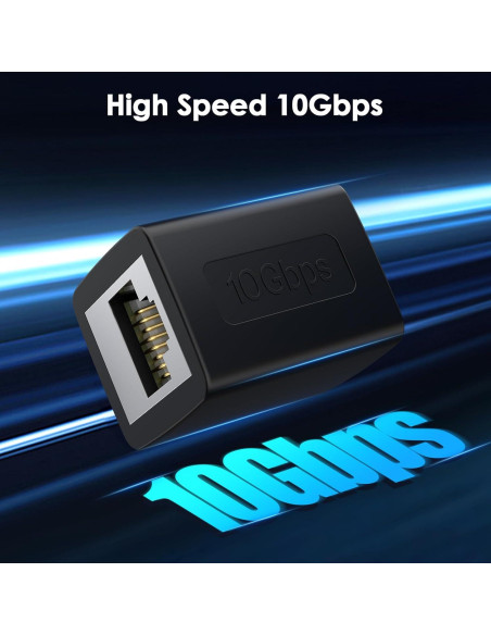 Acoplador Ethernet Hembra a Hembra BIFALE 10Gbps 100m Acoplador Ethernet Hembra a Hembra BIFALE 10Gbps 100m
