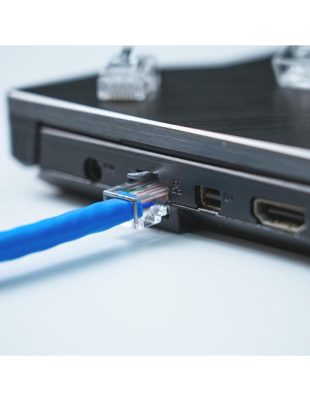 Conector Pasante Cat6 DARKROCK 110 Piezas RJ45 Antioxidante Conector Pasante Cat6 DARKROCK 110 Piezas RJ45 Antioxidante
