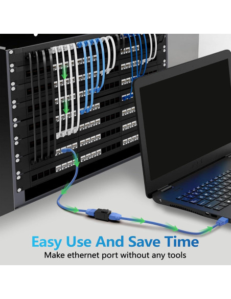 Acoplador Keystone Cat6 Hembra a Hembra CableGeeker 25 Unidades Acoplador Keystone Cat6 Hembra a Hembra CableGeeker 25 Unidades