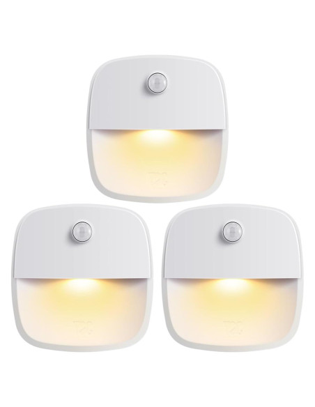 Luz de Sensor de Movimiento AMIR LED 3 Piezas Blanco Cálido Luz de Sensor de Movimiento AMIR LED 3 Piezas Blanco Cálido