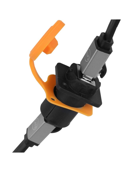 Conector Adaptador RJ45 D-Type Montaje en Panel Impermeable Conector Adaptador RJ45 D-Type Montaje en Panel Impermeable