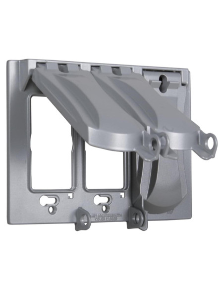 Cubierta Impermeable de Metal Hubbell-Bell MX3050S 3 Gang Gris Cubierta Impermeable de Metal Hubbell-Bell MX3050S 3 Gang Gris