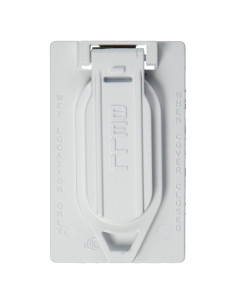 Cubierta a Prueba de Climas Hubbell Bell 5146-0 Dúplex Blanca