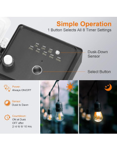 Temporizador de Estaca SURAIELEC 6 Salidas A Prueba de Climas 2