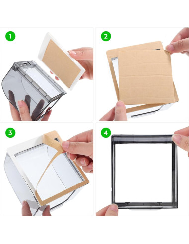 Cubierta de Enchufe Impermeable DOITOOL 2pcs 11.5x10cm