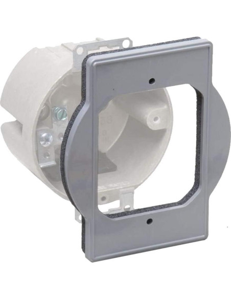 Adaptador de Caja Redonda Hubbell TayMac PRBA400G Gris Adaptador de Caja Redonda Hubbell TayMac PRBA400G Gris