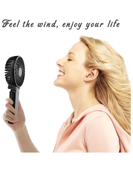 Ventilador Portátil HandFan HF310 5200mAh 6 Velocidades Ventilador Portátil HandFan HF310 5200mAh 6 Velocidades