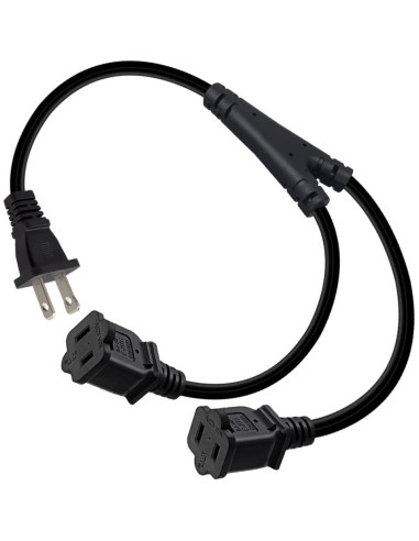Cable Divisor Nema 1-15P a Doble 1-15R 0.61m Strhowill