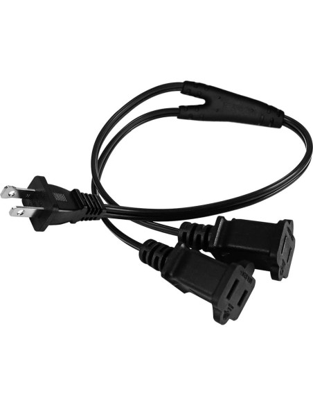 Cable Divisor Nema 1-15P a Doble 1-15R 0.61m Strhowill Cable Divisor Nema 1-15P a Doble 1-15R 0.61m Strhowill