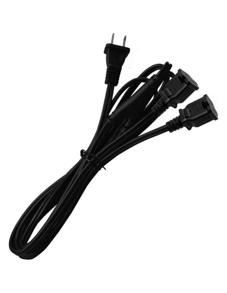 Cable Divisor Nema 1-15P a Doble 1-15R 0.61m Strhowill Cable Divisor Nema 1-15P a Doble 1-15R 0.61m Strhowill