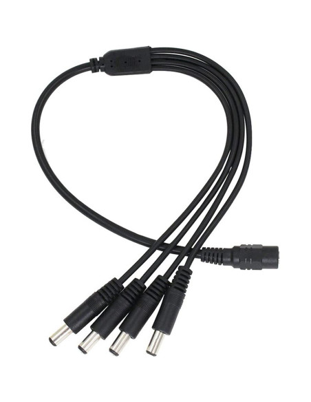 Cable divisor de potencia DC 1 hembra a 4 macho Deguangxin 4 piezas