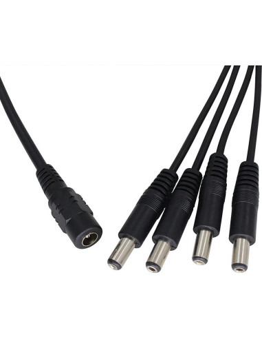 Cable divisor de potencia DC 1 hembra a 4 macho Deguangxin 4 piezas