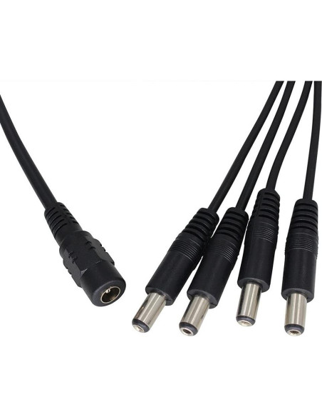 Cable divisor de potencia DC 1 hembra a 4 macho Deguangxin 4 piezas