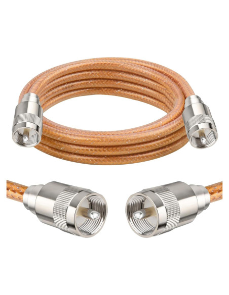 Cable Coaxial RG8X 1.83 m XRDS -RF con Conectores UHF PL259 Cable Coaxial RG8X 1.83 m XRDS -RF con Conectores UHF PL259
