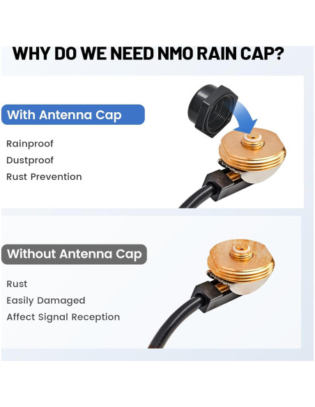 Cable Coaxial RG58 Anina 4.9m NMO a PL259 Macho con Tapa Cable Coaxial RG58 Anina 4.9m NMO a PL259 Macho con Tapa