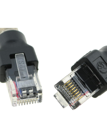 Adaptador Coaxial RF a RJ45 DGZZI 2 Piezas F Hembra Macho Adaptador Coaxial RF a RJ45 DGZZI 2 Piezas F Hembra Macho