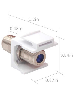 Insertos Keystone Coaxiales VCE RG6 Paquete de 10 - 3GHz 2