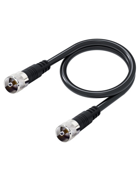 Cable Coaxial RG8X 0.61m UHF PL-259 RFAdapter Pérdida Baja Cable Coaxial RG8X 0.61m UHF PL-259 RFAdapter Pérdida Baja