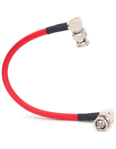Cable Coaxial SDI 30cm BNC a BNC Canare LV-61S Rojo
