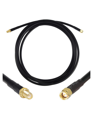 Cable coaxial GEMEK SMA macho a hembra 10 pies (3m) 50 Ohm