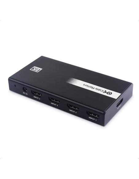 Interruptor HDMI 2.1 4 Puertos Cable Matters 48Gbps 4K 120Hz Interruptor HDMI 2.1 4 Puertos Cable Matters 48Gbps 4K 120Hz