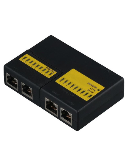 Probador de Cable de Red HOBBYIN RJ45 RJ11 100m LED Probador de Cable de Red HOBBYIN RJ45 RJ11 100m LED
