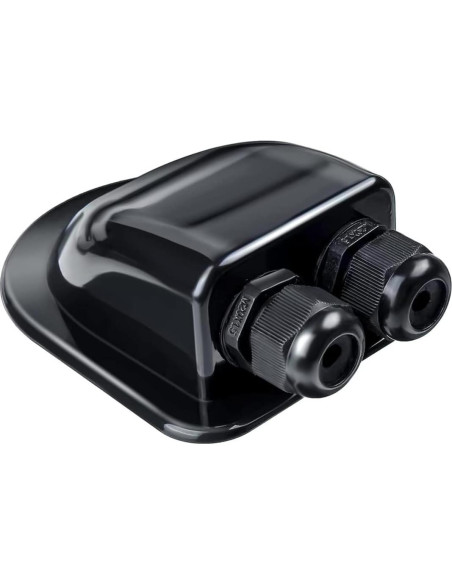 Cubierta Conector Doble Cable Solar ABS Impermeable 11.3x9.3cm Cubierta Conector Doble Cable Solar ABS Impermeable 11.3x9.3cm