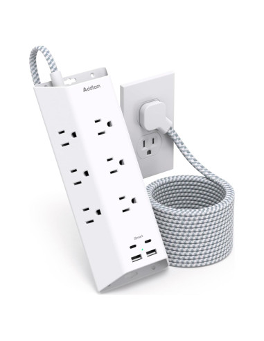 Regleta de Protección Addtam 9 Salidas 4 USB C 1.52m