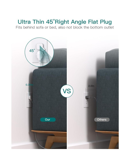 Regleta de Protección Addtam 9 Salidas 4 USB C 1.52m Regleta de Protección Addtam 9 Salidas 4 USB C 1.52m