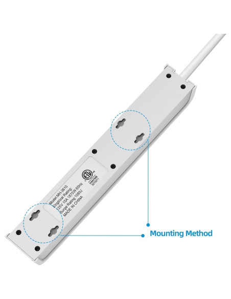 Regleta de Protección Tiffcofio 6 Salidas 600 Julios Blanca Regleta de Protección Tiffcofio 6 Salidas 600 Julios Blanca