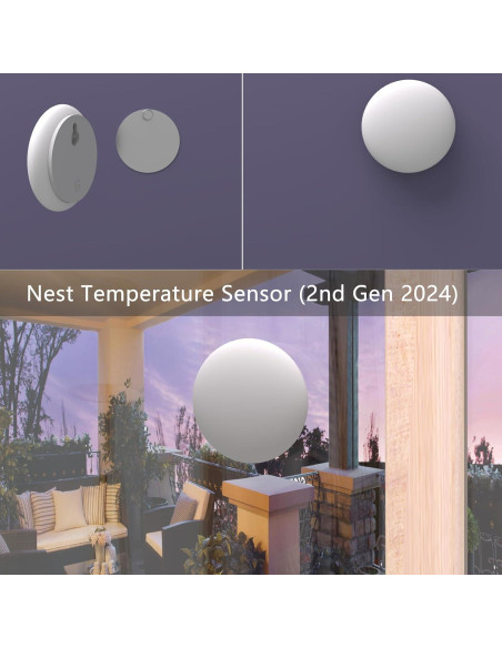 Soporte de Pared Teccle para Sensor de Temperatura Nest - Acero Inoxidable, Paquete de 4, Sin Agujeros Soporte de Pared Teccle para Sensor de Temperatura Nest - Acero Inoxidable, Paquete de 4, Sin Agujeros
