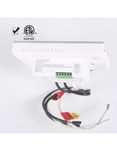 Termostato Programable BOWSEN para Calefacción Radiante 3600W Termostato Programable BOWSEN para Calefacción Radiante 3600W