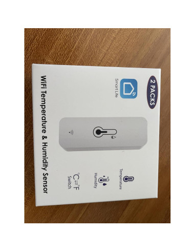 Termómetro Higrómetro WiFi RISOON 2-Pack, Monitoreo Remoto