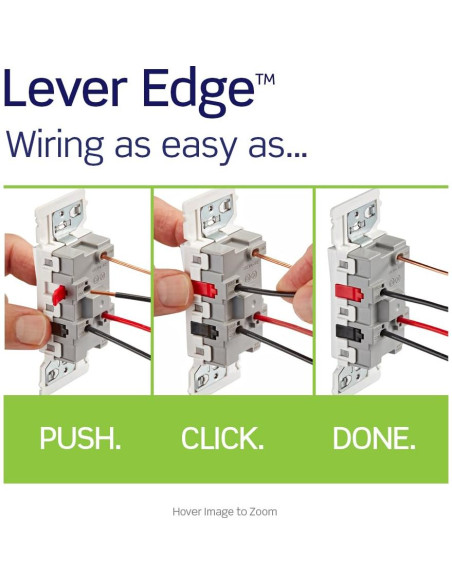 Interruptor de palanca Leviton Edge 15A 3 vías paquete de 10 Interruptor de palanca Leviton Edge 15A 3 vías paquete de 10