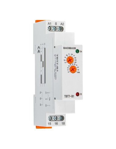 Relé de Tiempo Multifuncional Baomain TBT7-B1 16A AC250V