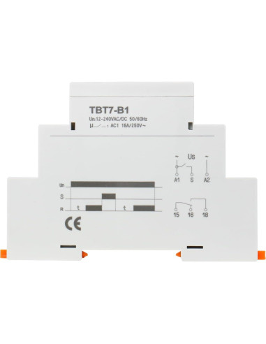 Relé de Tiempo Multifuncional Baomain TBT7-B1 16A AC250V