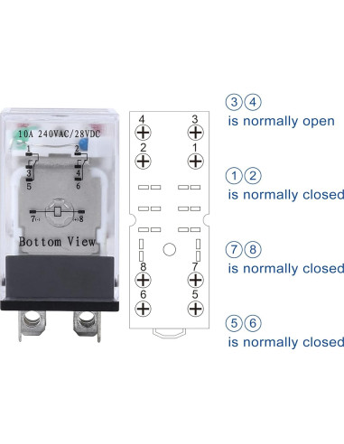 Relé Electromagnético 8 Pines 10A 110V YYUAN - 2PCS